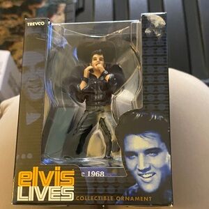 Revo Elvis Lives Collectible Ornament - Black and Blue